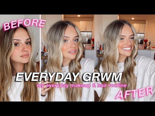 my everyday makeup & hair routine! GRWM 