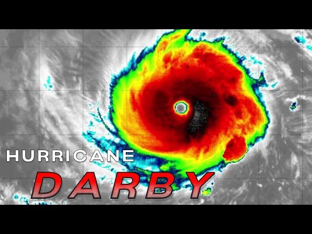 Major Hurricane Darby Satellite Imagery [Infrared View]