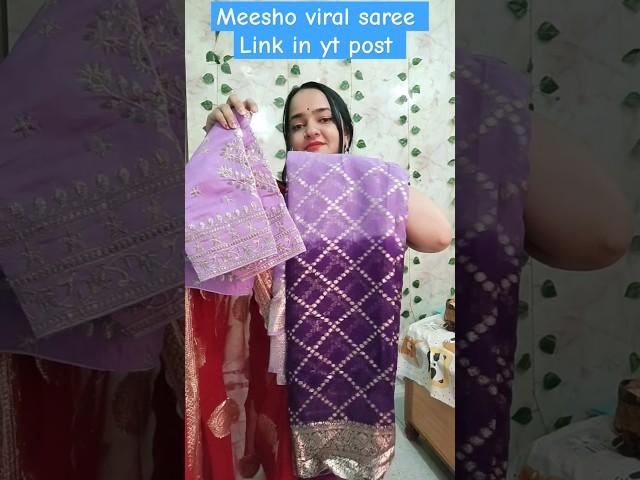  Meesho Saree Haul 320 Rs  Georgette/Bnarsi Silk Chickenkari / Jimmy Choo / Meesho Partywear Saree