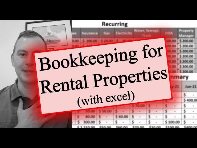 Rental Property Bookkeeping | Excel Template