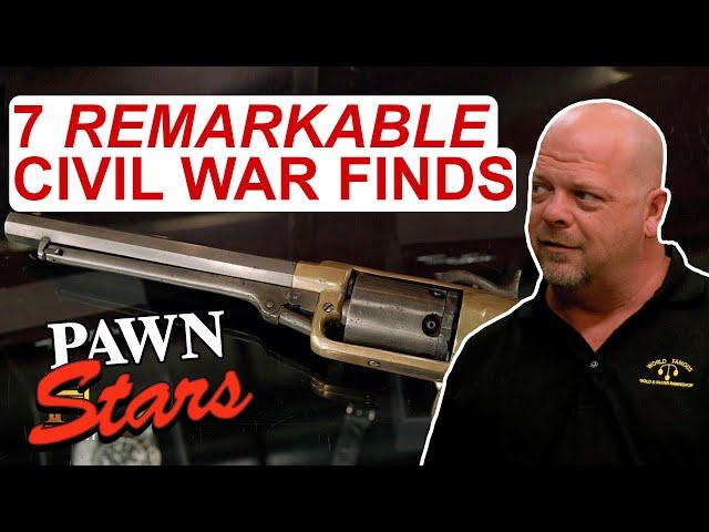 Pawn Stars: TOP 7 CIVIL WAR ITEMS *Priceless Swords, Cannons, & Coins!*