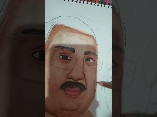 drawing my father on father's day #happy father's day #cks #art