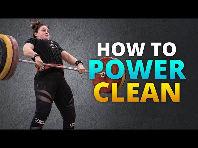 How To Power Clean For Beginners | Tutorial