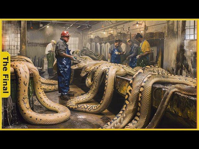 The Horrifying Truth Inside The World's Largest Python Processing Factory | Factory Tour