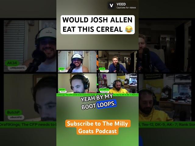 BOOTS = CEREAL #podcast #trending #draftkings #funny #nfl #football #dfs #jokes #shorts #cereal