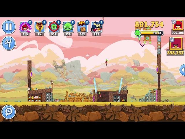 Angry Birds Friends Level 6 Tournament 1470 three stars NO POWER-UP walkthrough 2024-11-07