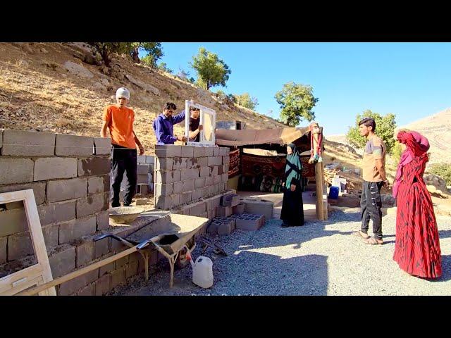 🪟Family Progress on Building Their New Home | Delicious Lunch by Mahin!