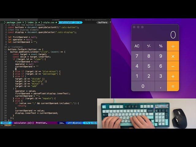 ASMR Programming - MacOS Calculator - No Talking