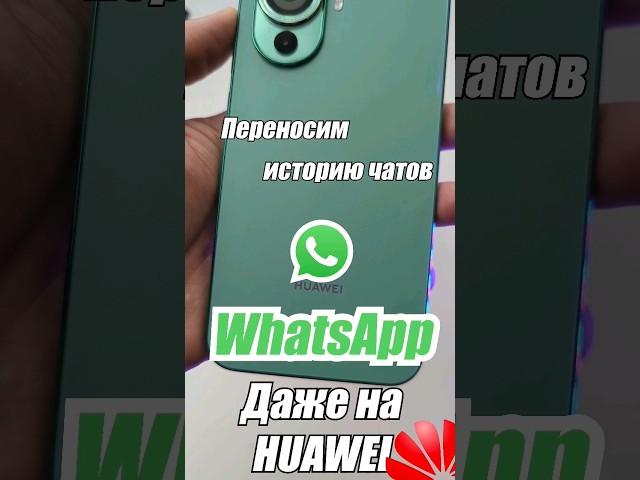 Инструкция. Как перенести историю #WhatsApp на новый смартфон? Даже если он - HUAWEI