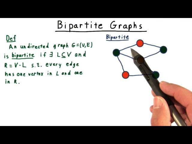 Bipartite Graphs - Georgia Tech - Computability, Complexity, Theory: Algorithms