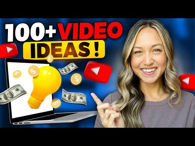 100+ BEST YouTube Video Ideas to Explode Your Channel in 2024!