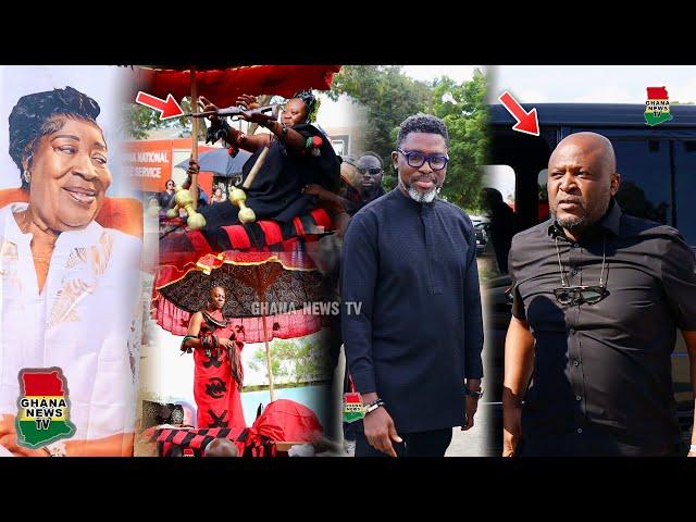 Billionaire Ibrahim Mahama, Aplus, Kings display rich Ghanaian culture at Kofi Abban's mom's funeral