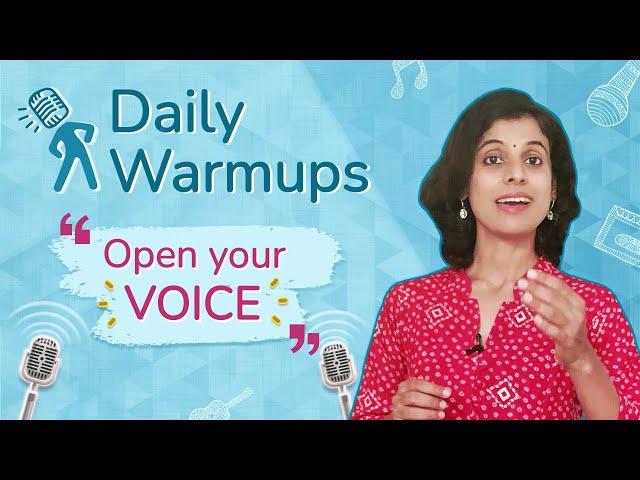 Daily Warmups Ep #1 | Opening up your voice | VoxGuru ft. Pratibha Sarathy