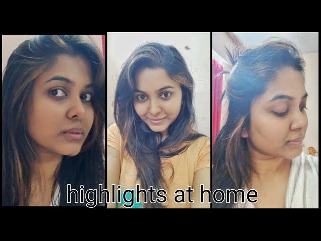 how to highlight hair at home using streaks ultralights|how to highlight dark hair|blonde highlights