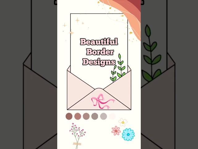 Front Page Border Design Ideas!️ #shorts #assignment #border #diy #design #trending #decor