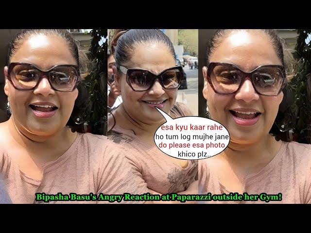 Bipasha Basu's shock!ng Angry Reaction at Paparazzi clicking her Pic as she spotted outside her Gym!