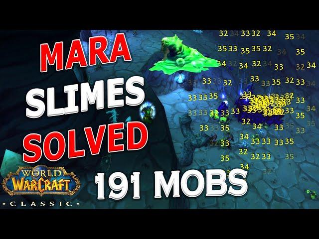 WoW Classic - GAME CHANGING Mara 1 Pull Update! Slimes NOT Resetting!! 191 mobs, 27k xp/run!