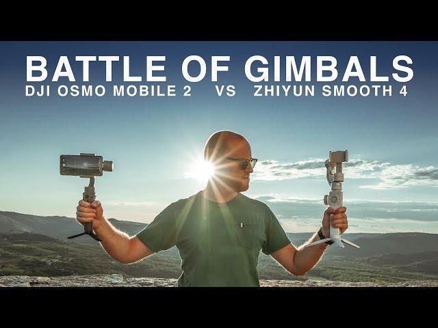 ZHIYUN SMOOTH 4 VS DJI OSMO MOBILE 2 | IN DEPTH COMPARISON with the OnePlus 6