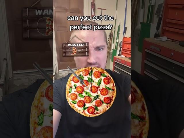 can you cut the perfect pizza slice?#pizzaslice #perfect