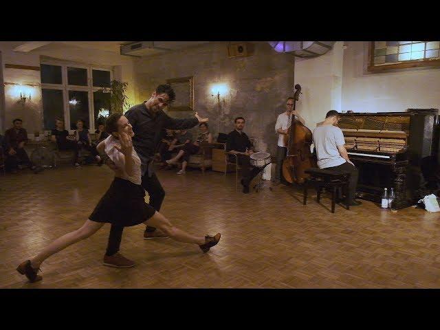 Felipe Braga, Erin Morris and Declan Forde - Lindy Hop social demo