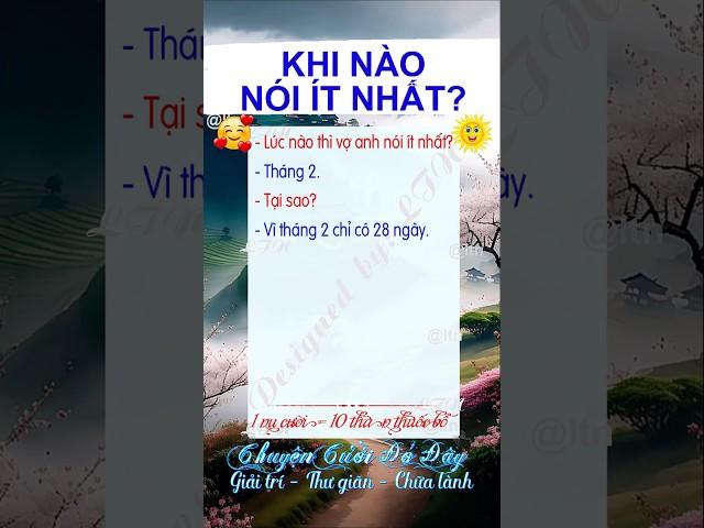 KHI NÀO NÓI ÍT NHẤT ? - Giải Trí Số 1 - Cười Vui Mỗi Ngày - Giải Trí, Thư Giãn, Chữa Lành - LTN #ltn