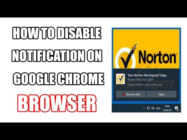 HOW TO DISABLE  #NOTIFICATION ON  #GOOGLE  #CHROME