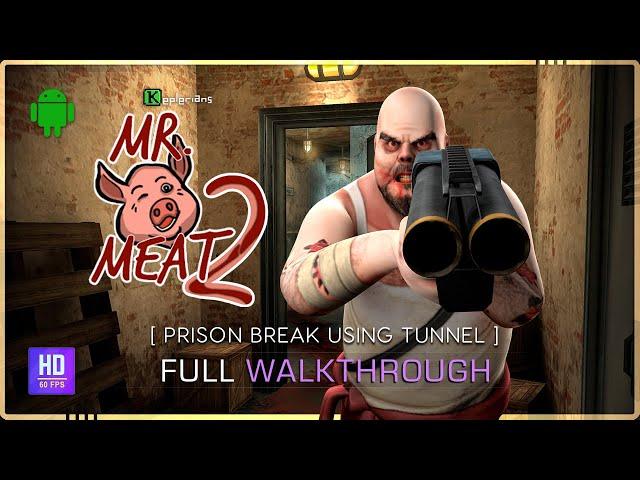 Mr. Meat 2: Prison Break - Prison Break Using Tunnel ESCAPE - FULL GAME | Android Walkthrough