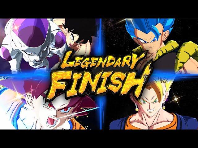 ALL LEGENDARY FINISH ANIMATIONS IN DRAGON BALL LEGENDS | 4K LANDSCAPE MODE