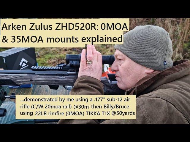 Arken Zulus ZHD520R 0MOA & 35MOA rails -explained