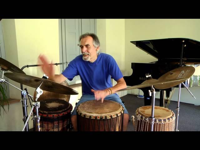 Claudio Fontanelli  percussione e voce ispirata da libro di Fabio Marchesi "GRAZIE".wmv