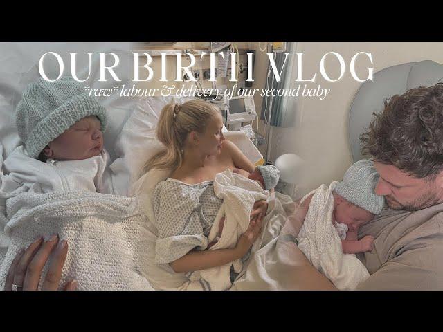 BIRTH VLOG | positive labour & delivery of our second baby *raw & real*