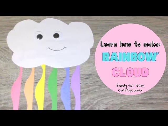 How To Make Paper Rainbow Cloud "Crafty Corner" (Kids Paper Activity) Kids Craft|Kids DIY|How To|