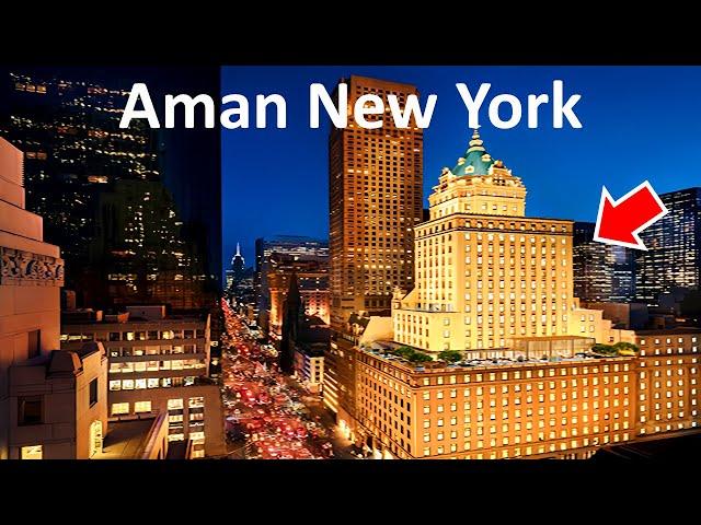 Aman New York, Most Expensive Hotel in Manhattan, NYC | Full Tour & 4K Travel Vlog