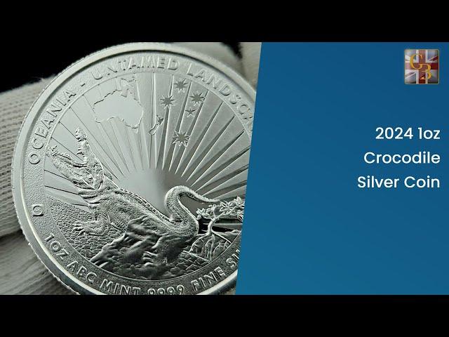 2024 1oz Crocodile Silver Coin - An Essential New Release for Collectors!