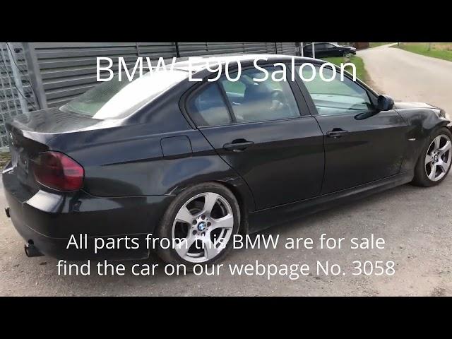 BMW E90 Saloon 318I N46 2007 model 2.0L 129HK Transmission: Manual Color: BLACK-SAPPHIRE METAL (475)