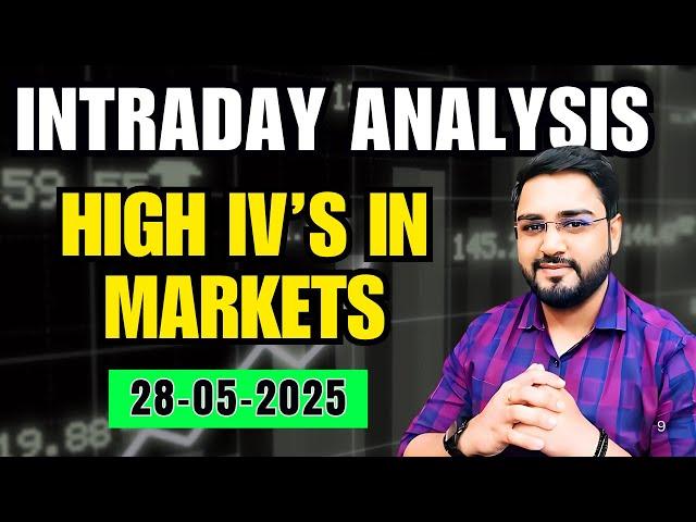High IV's in Market | Nifty Prediction & Sensex Analysis | Intraday Trading Strategy