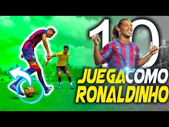 TOP 10 MEJORES JUGADAS de RONALDINHO  REGATES EFECTIVOS para BURLAR A TU RIVAL ️