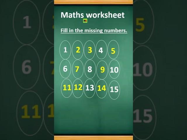 Missing numbers @rashmisudev #missing #numbers #mathshorts #maths #mathstricks #math