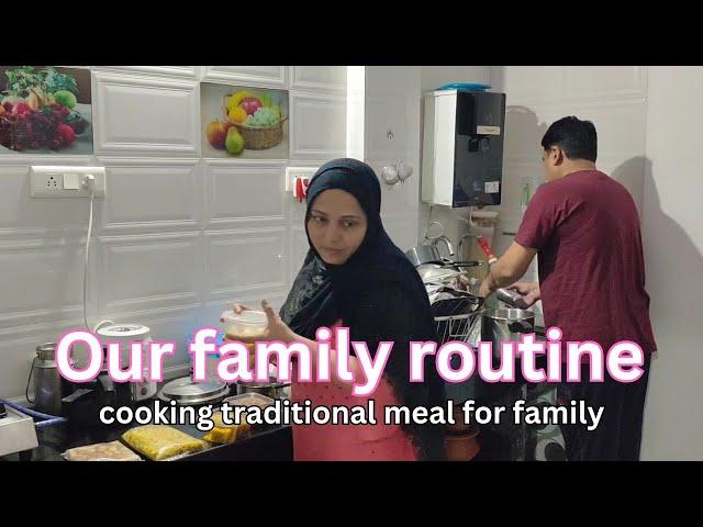 Our family routine | cooking traditional recipes for husband