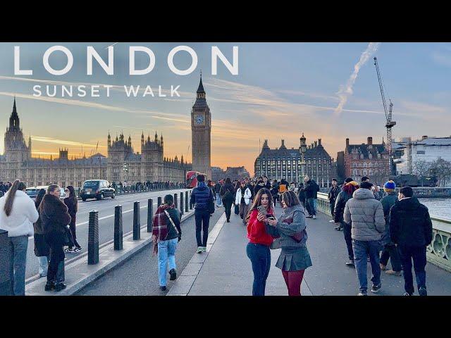 LONDON WALK 2025 | London Winter Virtual Walking Tour | Big Ben to to Tower Bridge [4K HDR]