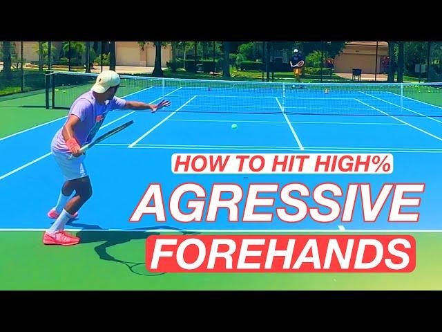 How to be Aggressive with Your Forehand While Playing High-Percentage Tennis