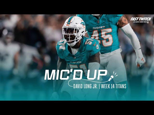 David Long Jr. mic’d up in Week 14 | Miami Dolphins