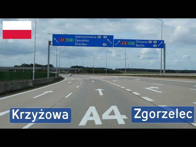 Poland: A4 Krzyżowa - Zgorzelec