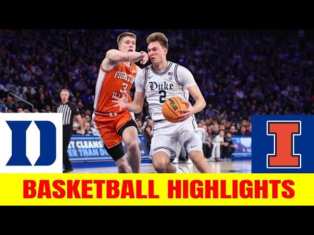 #3 Duke vs Illinois Highlights College Basketball Game | 2025 NCAA Men's Basketball