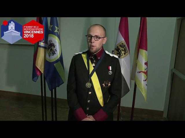 Interview du Grand-Duc de Flandrensis - 2e Sommet des micronations francophones, Vincennes 2018