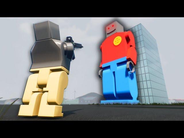 DEFENDING LEGO CITY FROM BOBZILLA! - Brick Rigs Multiplayer Gameplay - Lego Police Roleplay