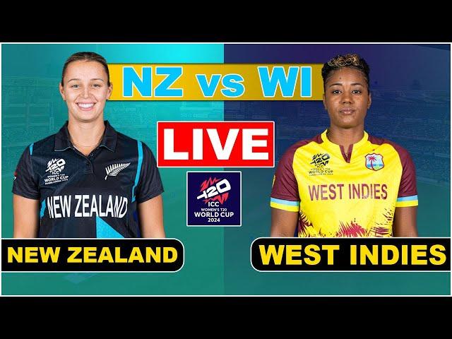 Live WI Vs NZ T20 Match Scores | Live Cricket Match Today | WI vs NZ live 1st innings nz bat