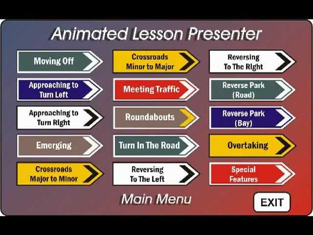 Animated Lesson Presenter DVD Menus - These menus are not found on the downloads.