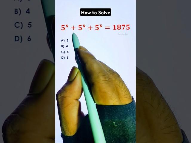 Very nice exponential math problem #shorts #maths #exponential