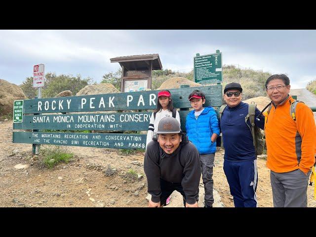 Rocky Peak Hike in Santa Susana Mountains between Chatsworth and Simi Valley. Jan 7, 2023.